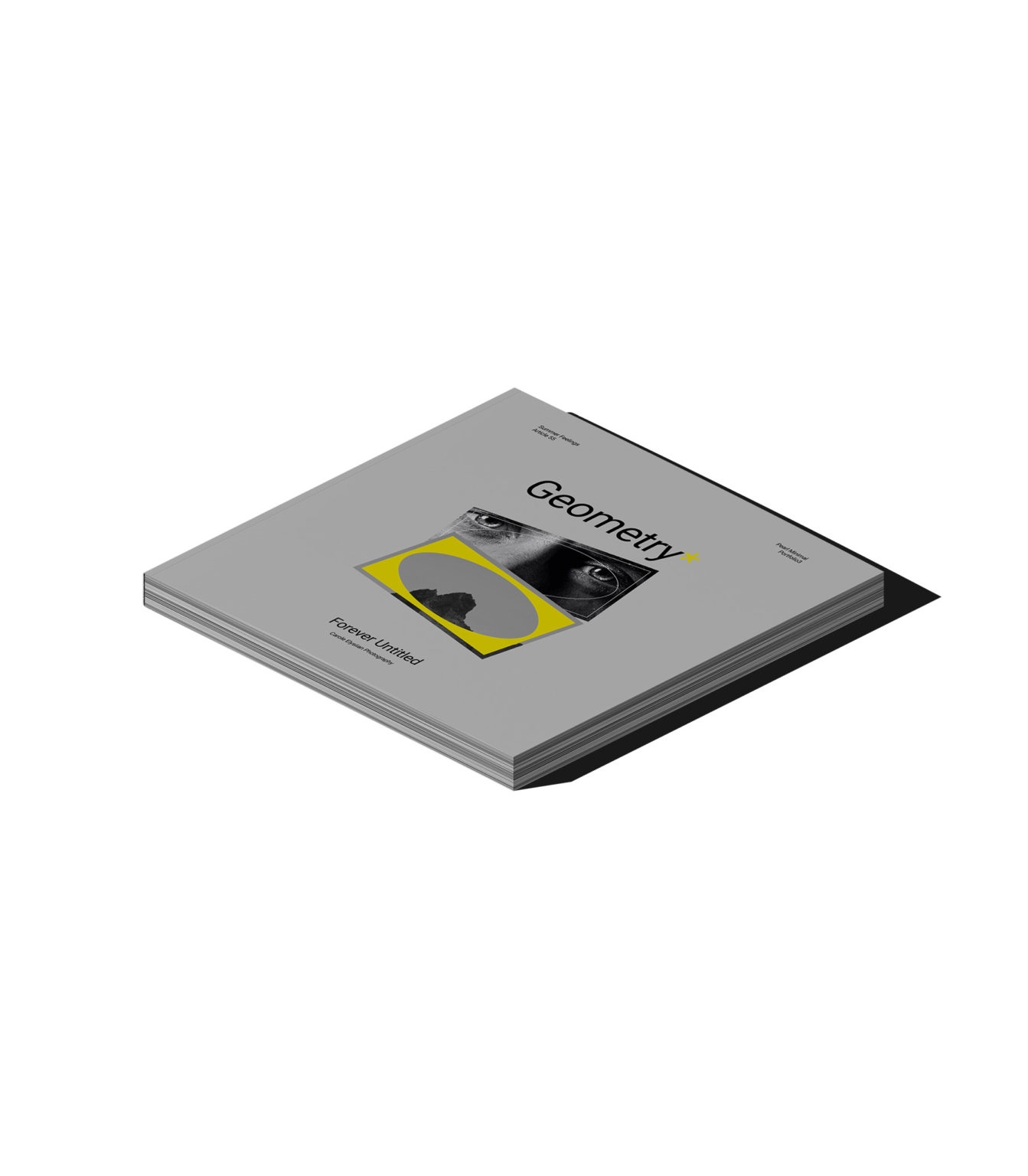 Top Side View of Square Magazine Mockup FREE PSD