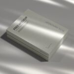 Top Side View of Trendy Vertical Packaging Box Mockup