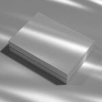 Top Side View of Trendy Vertical Packaging Box Mockup