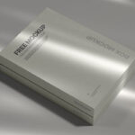 Top Side View of Trendy Vertical Packaging Box Mockup