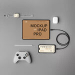 Top Sight of Apple Devices Mockup