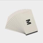 Top Sight of Business Card Mockup