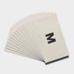 Top Sight of Business Card Mockup