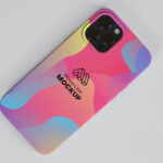 Top Sight of iPhone Case Mockup