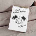 Top Sight of Notebook Mockup