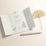 Top Sight of Opened Gate Fold Envelope Mockup