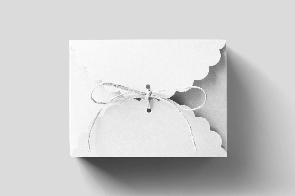 Top Sight of Rectangle Elegant Food Box Mockup