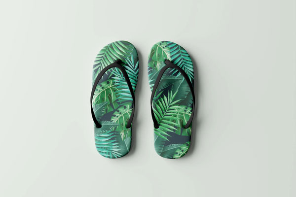 Top Sight of Sandals Mockups