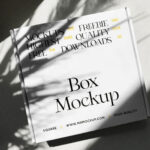 Top Sight of Square Package Mockup