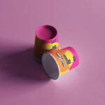 Top Sight of Two Mini Coffee Cups Mockup