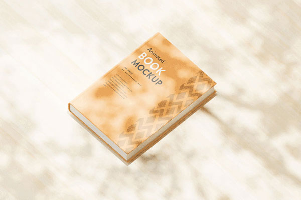 Top View Animated Book Cover Mockup