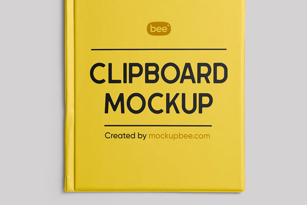 Top View Closed Clipboard Mockup