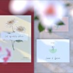 Top View Floral Paper Mockup