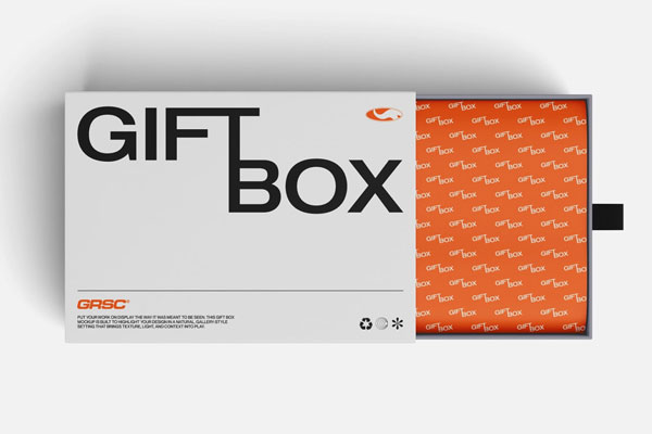 Top View Gift Box Mockup