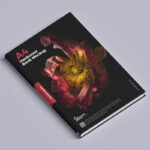 Top View Isolated Hardcover A4 Book Mockup