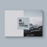 Top-View Landscape Hardcover Brochure Mockup