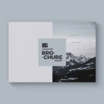 Top-View Landscape Hardcover Brochure Mockup