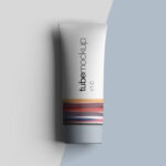 Top View Matte Plastic Tube Mockup