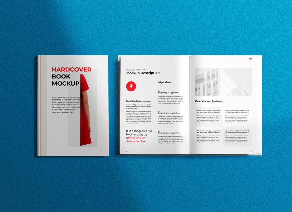 Top View Mockup Featuring 2 Books Open and Closed