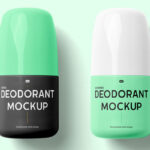 Top View of 2 Lying Roll-on Deodorant Mockup
