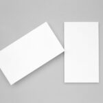 Top View of 2 Rectangle Cards Mockup