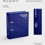 Top View of 3 Corporate Binder Mockups