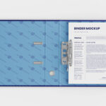 Top View of 3 Corporate Binder Mockups