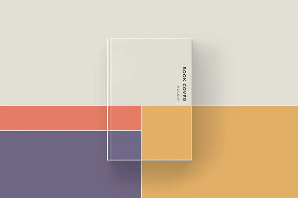 Top View of a Book Cover Mockup