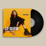Top View of a CD/DVD Sleeve Mockup