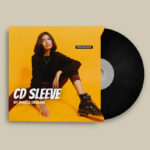 Top View of a CD/DVD Sleeve Mockup