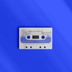 Top View of a Classic Cassette Tape Mockup