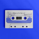 Top View of a Classic Cassette Tape Mockup