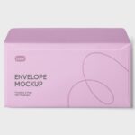 Top View of a Classic Open Envelope Mockup