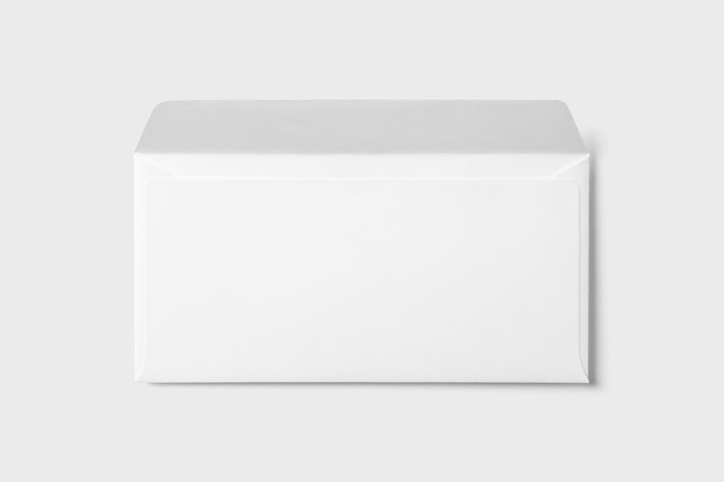 Top View of a Classic Open Envelope Mockup
