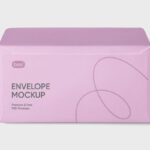 Top View of a Classic Open Envelope Mockup