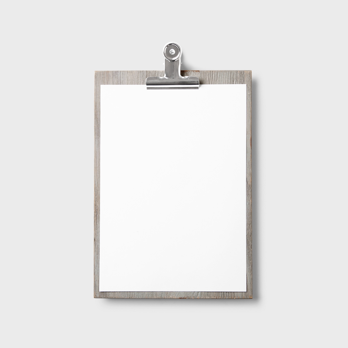 Top View of a Clipboard A4 Menu Mockup FREE PSD