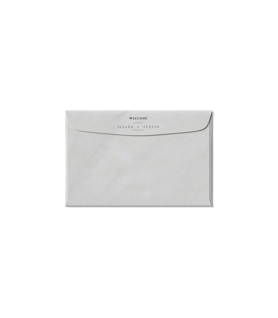 Top View of a Closed Envelope Mockup