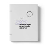 Top View of a Closed Minimal Notepad Mockup