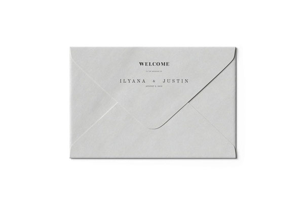Top View of a Closed Paper Envelope Mockup