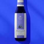Top View of a Glass Sauce Bottle Mockup
