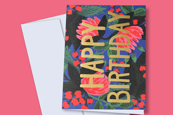 Top View of a Greeting Card with Its Pocket Mockup