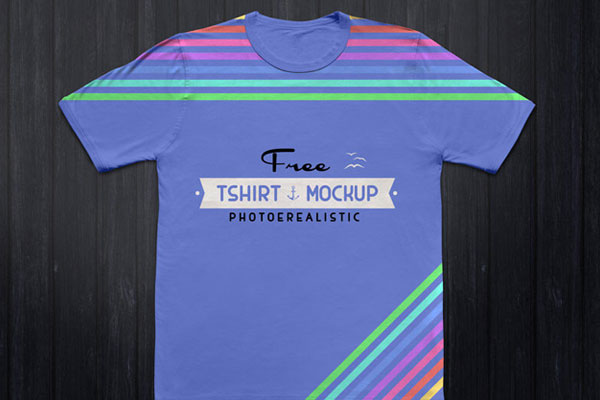Top View of a Half Sleeve T-Shirt Mockup