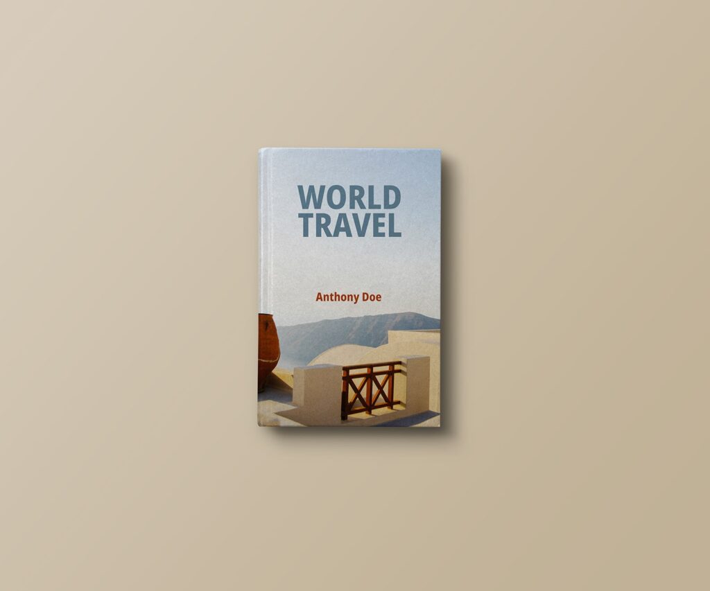 Top View of a Hardcover Book Mockup