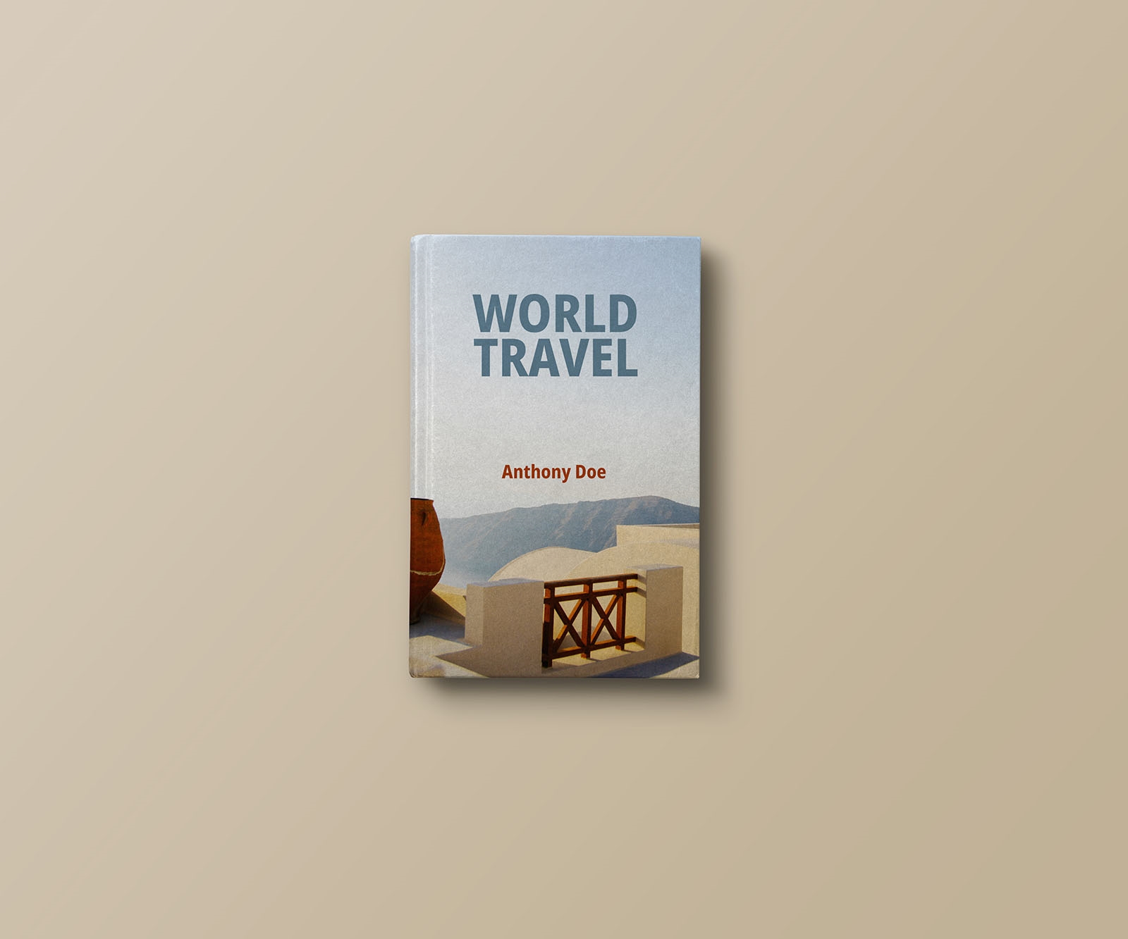 Top View of a Hardcover Book Mockup FREE PSD
