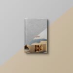 Top View of a Hardcover Book Mockup
