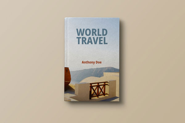 Top View of a Hardcover Book Mockup