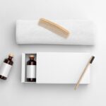 Top View of a Hotel Amenity Box Mockup