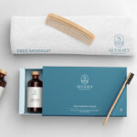 Top View of a Hotel Amenity Box Mockup