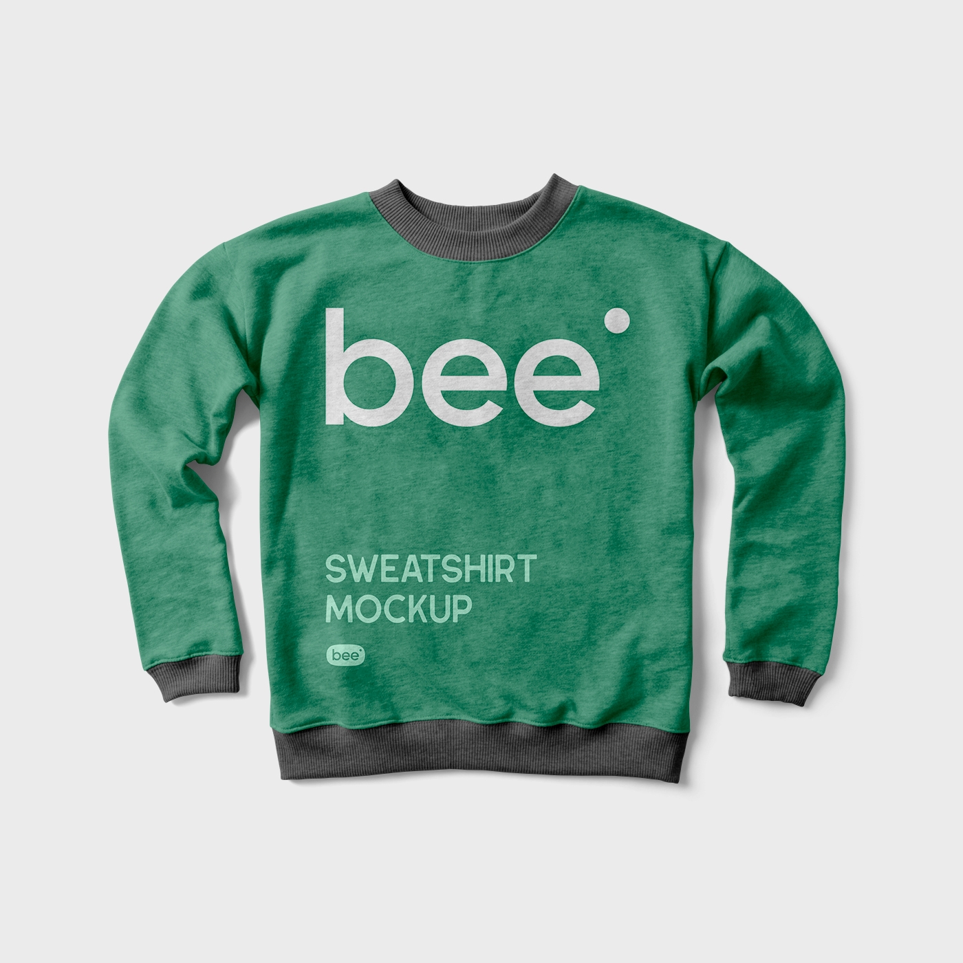 Top View of a Long Sleeve Sweatshirt Mockup FREE PSD