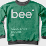 Top View of a Long Sleeve Sweatshirt Mockup